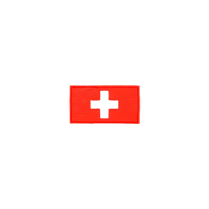 Badges - Swiss Flag - Rubber - Schweizer Kreuz