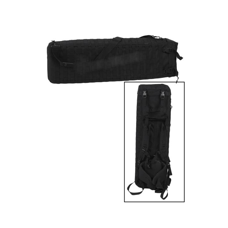 Gewehrtragtasche - Rifle Case - mit Doppelgurt - schwarz