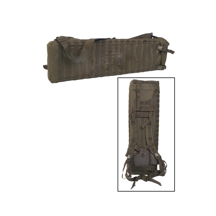Gewehrtragtasche - Rifle Case - mit Doppelgurt - oliv