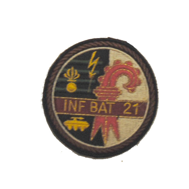 Badges - Inf  Bat - 21 - brauner Rand