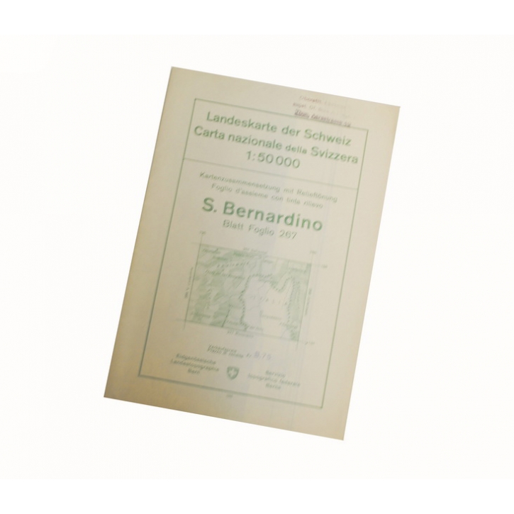 Schweizer Armee - Landeskarte 1:50 000 - S. Bernardino