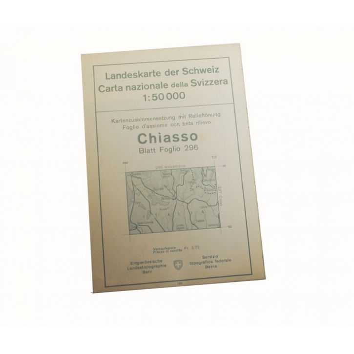 Schweizer Armee - Landeskarte 1:50 000 - Chiasso