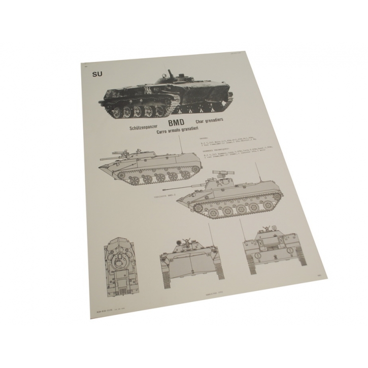 Schweizer Armee - Poster - Plakat - Panzer - BMD