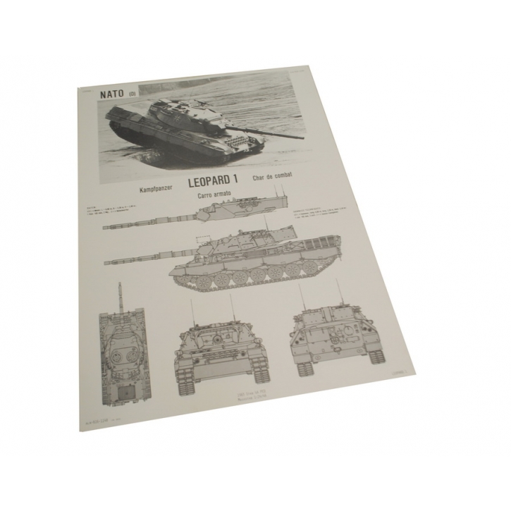 Schweizer Armee - Poster - Plakat - Panzer - Leopard 1