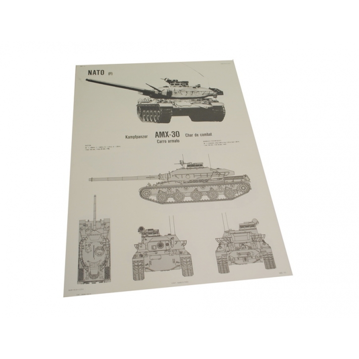 Schweizer Armee - Poster - Plakat - Panzer - AMX30