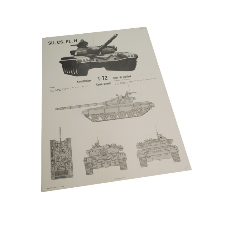 Schweizer Armee - Poster - Plakat - Panzer - T-72