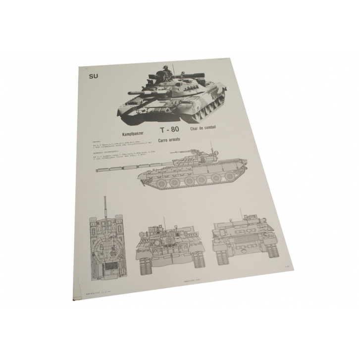 Schweizer Armee - Poster - Plakat - Panzer - T-80