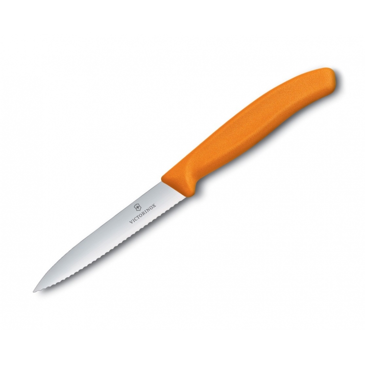 Victorinox - Gemüsemesser - Wellenschliff - 10 cm - orange