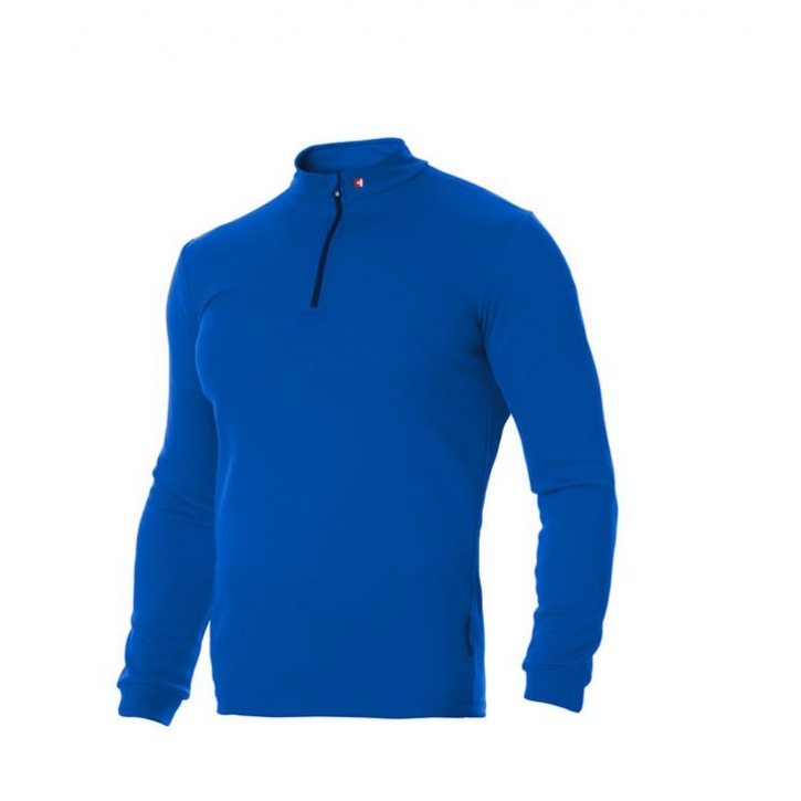 ComforTrust - Layer 2 - Man - Roll-Shirt zip - royalblau neu - XXS