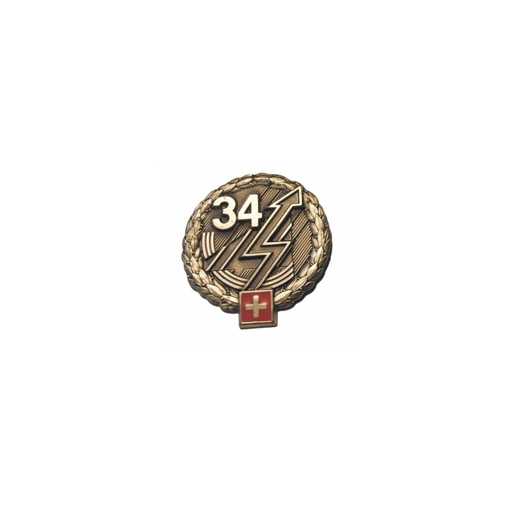 Béret-Emblem - Informatikbrigade 34 - Silberrand