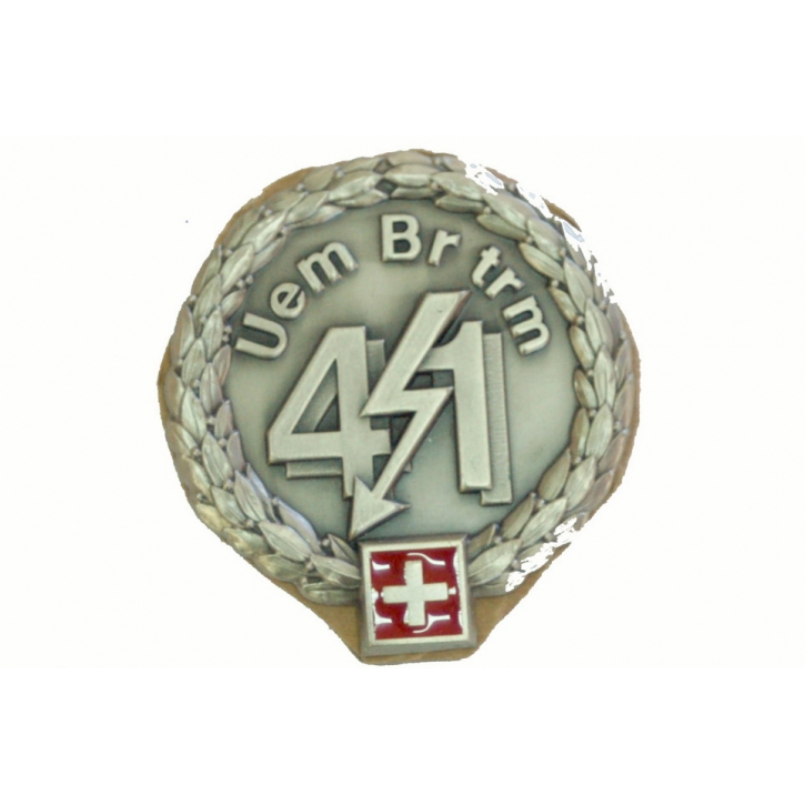 Béret-Emblem - Uebermittlungsbrigade 41 - Silberrand