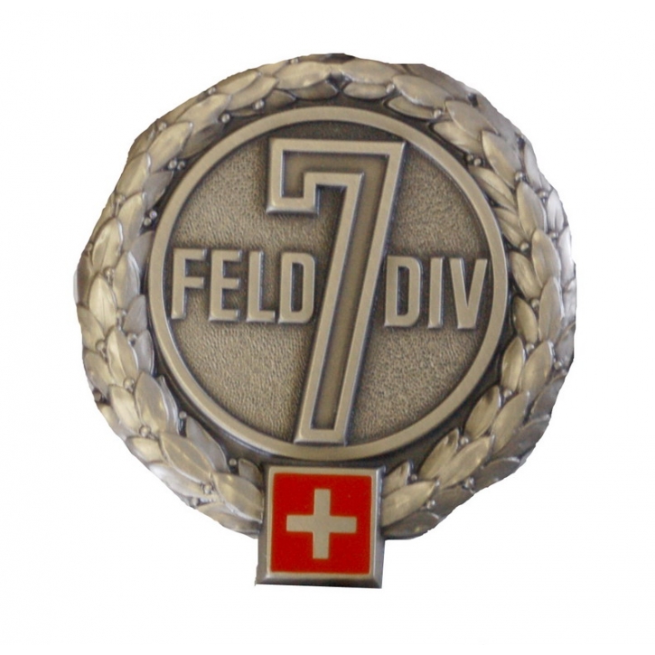 Béret-Emblem - Felddivision 7 - Silberrand