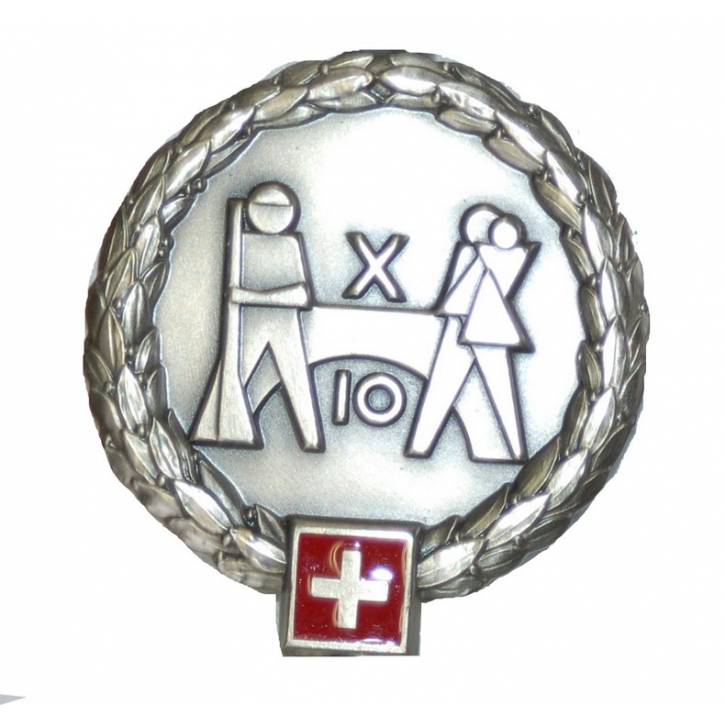Béret-Emblem - Territorialbrigade 10 - Silberrand