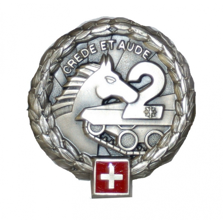 Béret-Emblem - Panzerbrigade 2 - Silberrand