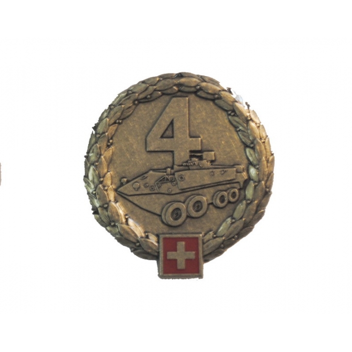 Béret-Emblem - Infanteriebrigade 4 - Silberrand