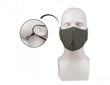 Schutzmaske - Gesichtsmaske - Wide-Shape PES/EL oliv